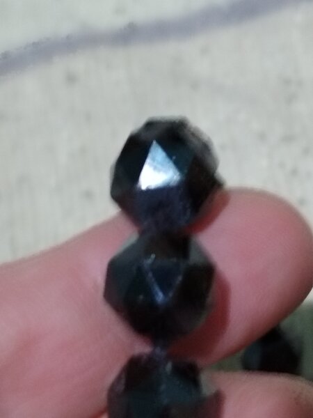 Colier vintage francez cu granate si incuietoare din argint aurit, marcate.